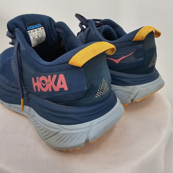Hoka One One Stinson ATR 6 Trail Running Shoes Hiking Sneakers Blue Size 10.5 - Picture 2 of 7